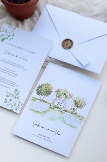 Watercolor Wedding Invitations resmi