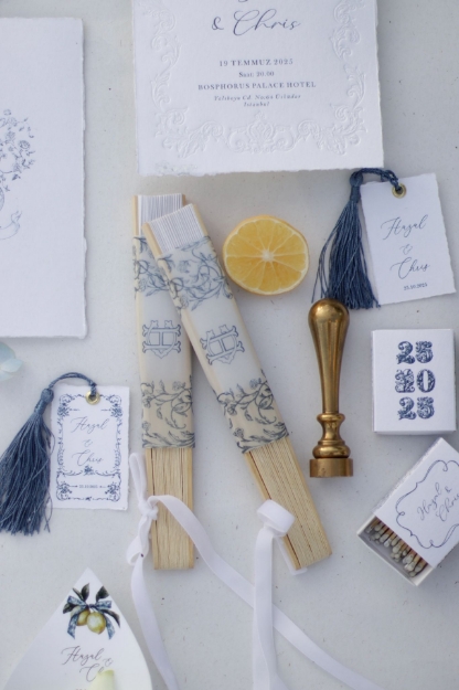 Vintage kağıt yelpaze resmi