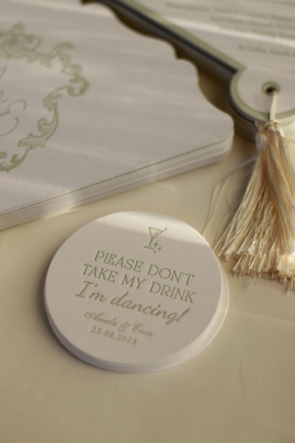 Letterpress kadeh kapağı resmi