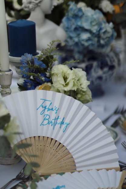 Baskılı Kağıt Yelpaze resmi