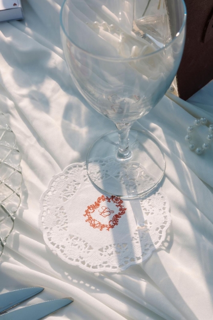 Kağıt Dantel Bardak altlığı resmi